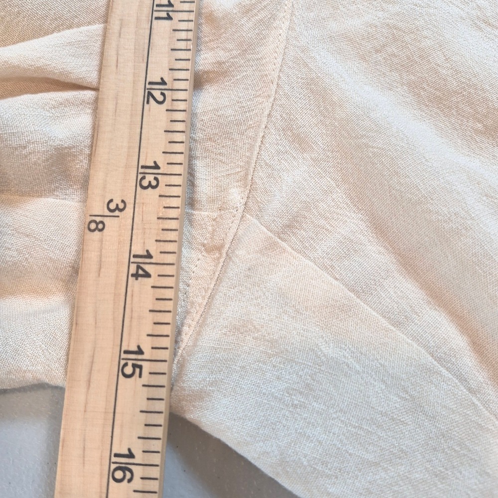 J. Jill Beige Linen Blend Wide Leg Trousers XL Relaxed Pants Coastal Minimalist - Picture 13 of 15